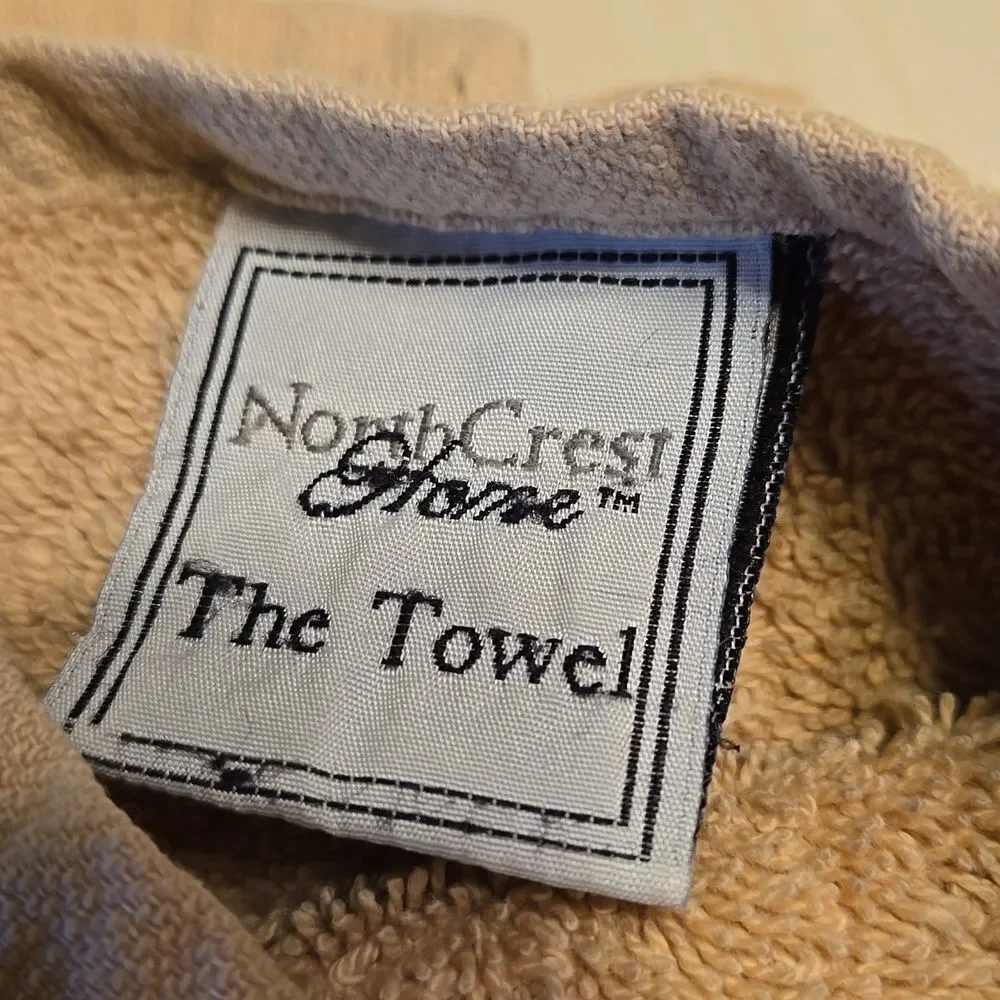 Tan beige hand towel bath home house accent unisex colors may match other ads